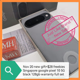 20 Nov+freebies new gift Singapore google pixel 10 5G black 128gb warranty full set