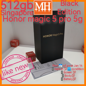 512gb Singapore honor magic 5 pro black warranty full set