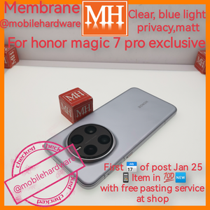 Membrane unbreakable flim protector for honor magic 7 pro only