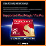 Latest Red Magic 11s Pro series snapdragon elite 5 Gen 4.74GHz gaming new set