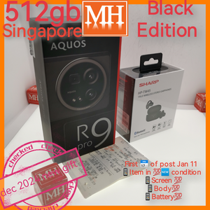 512gb Dec 2024 gift Singapore sharp r9 pro 5g black warranty full set