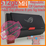 2025 warranty 512gb Singapore Asus rog phone 8 pro 5g black snapdragon gaming full set