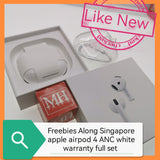 Freebies+Latest Singapore apple airpod 4 ANC white warranty full set