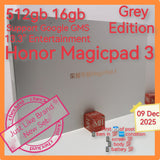 512gb 16gb 13.3" support google gms honor Magicpad 3 grey wifi full set