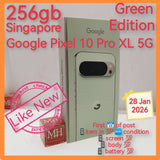 256gb Singapore official Google Pixel 10 Pro XL 5G green warranty full set