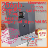 Oct+$48 freebies Singapore google pixel 10 pro fold 5g moonstone 256gb warranty full set