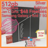 512gb Jan C Gifts $68 freebies Singapore official Samsung Galaxy z fold 7 5G snapdragon elite silver warranty full set