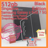 512gb 2026 warranty Singapore Samsung Galaxy z fold 7 5G snapdragon elite black foldable warranty full set