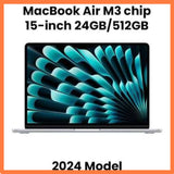 24gb 512gb May 2026 apple MacBook Air 15 M3 chip grey in 6 charging cycles warranty full set