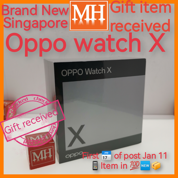 Sealed Singapore oppo watch x black new set