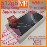 Hong Kong freebies+512gb apple iphone 16 pro max white titanium warranty full set