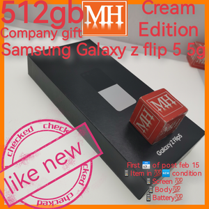 New gift 512gb Samsung Galaxy z flip 5 5g cream snapdragon foldable full set