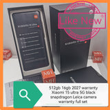 512gb 16gb 2027 warranty Singapore Xiaomi 15 ultra 5G black snapdragon Leica camera warranty full set