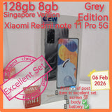 128gb 8gb Singapore Xiaomi Redmi note 11 Pro 5G grey full set