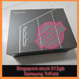 Singapore stock Samsung Galaxy TriFold 512gb black warranty new set