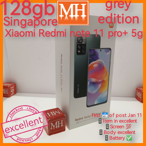 Singapore Xiaomi Redmi note 11 pro+ 5g grey 128gb full set