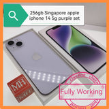 256gb Singapore apple iphone 14 5g purple set