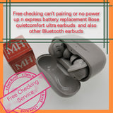 Free checking can't pairing or no power up n expres battery replacement bose quietcomfort ultra earbuds and also other Bluetooth earbuds