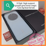 512gb 16gb support google gms honor magic 7 pro 5g blue full set