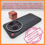 Exclusive for Xiaomi 17 ultra n other models full glass protector with back body n camera protector by membrane n clasy Korea at mobile hardware