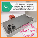 1tb Singapore apple iphone 16 pro max 5G natural titanium full set
