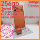 256gb Singapore apple iphone 17 pro max 5g orange warranty new set