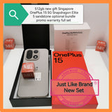 512gb jan new gift Singapore OnePlus 15 5G Snapdragon Elite sandstone with freebies n optional bundle promo warranty full set