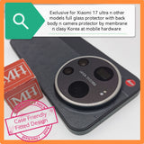 Exclusive for Xiaomi 17 ultra n other models full glass protector with back body n camera protector by membrane n clasy Korea at mobile hardware