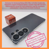 Exclusive for Samsung Galaxy S26 Ultra n all other model also fingerprint support tempered glass n camera rings with full back body protector along full clear protection case by membrane unbreakable n clasy Korea at mobile hardware