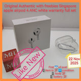 Freebies+Latest Singapore apple airpod 4 ANC white warranty full set