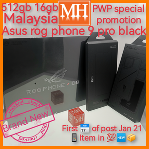 Sealed Malaysia Asus rog phone 9 pro 512gb 16gb snapdragon gaming optional bundle promo warranty new set