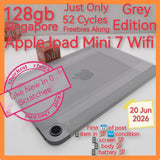 128gb Singapore apple ipad mini 7 grey wi-fi with freebies set