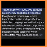Most of Sony in lifetime usages via battery replacement Bluetooth earbuds series in free checking service by mobile hardware