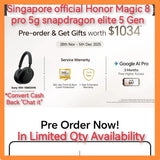1tb 512gb Singapore honor magic 8 pro 5g snapdragon elite with freebies convert Cash pre order new set
