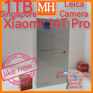 1tb Singapore Xiaomi 14t pro black Leica camera warranty full set