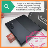 512gb 2026 warranty Singapore Samsung Galaxy z fold 7 5G snapdragon elite black foldable warranty full set