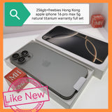 Freebies+256gb hong Kong dual sims apple iphone 16 pro max 5g natural titanium warranty full set