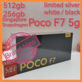 Sealed Singapore poco F7 5g snapdragon warranty new set