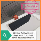 Original Authentic red magic astra black book cover detachable flip set