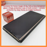 Exclusive for honor magic v5 full loca tempered glass n hinge protection case or screen n camera protection by clasy Korea at mobile hardware