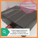 512gb Singapore Samsung Galaxy TriFold 5G black snapdragon foldable warranty new set