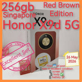 256gb Singapore honor X9d 5G brown red warranty full set