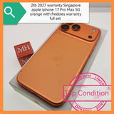 2tb 2027 warranty Singapore apple iphone 17 Pro Max 5G orange with freebies warranty full set