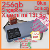256gb Singapore official Xiaomi mi 13t 5g blue set