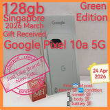 128gb March 26 gift Singapore google pixel 10a 5G green warranty full set