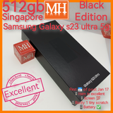 512gb Singapore Samsung Galaxy s23 ultra 5g black snapdragon dual sim full set