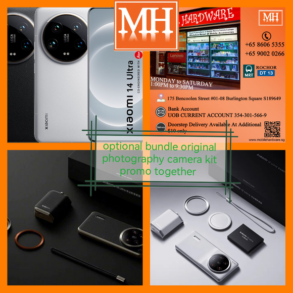 Singapore Xiaomi 14 ultra 512gb 16gb / photography camera kit promo