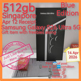 512gb Apr 12 Receipt in gift+freebies Singapore Samsung Galaxy S26 Ultra 5G snapdragon elite blue warranty full set