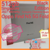512gb 2027 warranty Singapore Oppo Find N5 5G Fold snapdragon black hasselblad camera foldable warranty full set