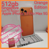 512gb April 15 Receipt Singapore official apple iphone 17 pro max 5g orange warranty new set